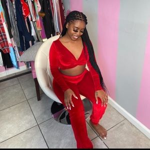 Brand new Two piece red set size small